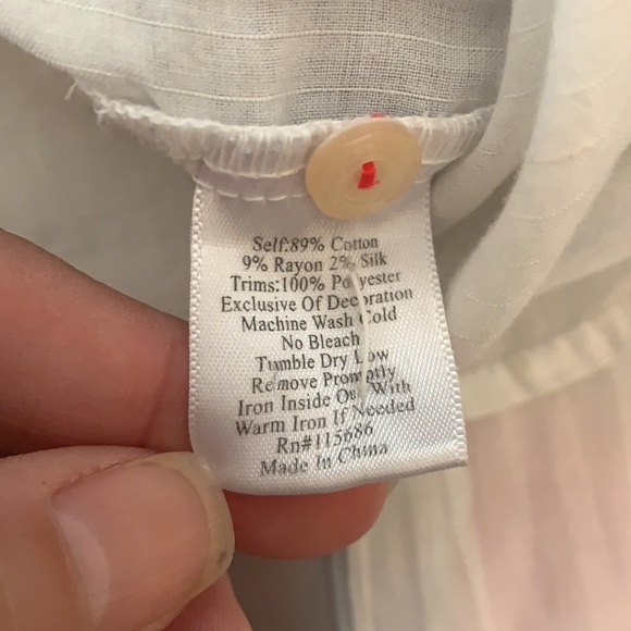 CCO TODAY!!! Johnny Was Embroidered cotton Top Boho Tunic Blouse S EUC - Picture 6 of 6